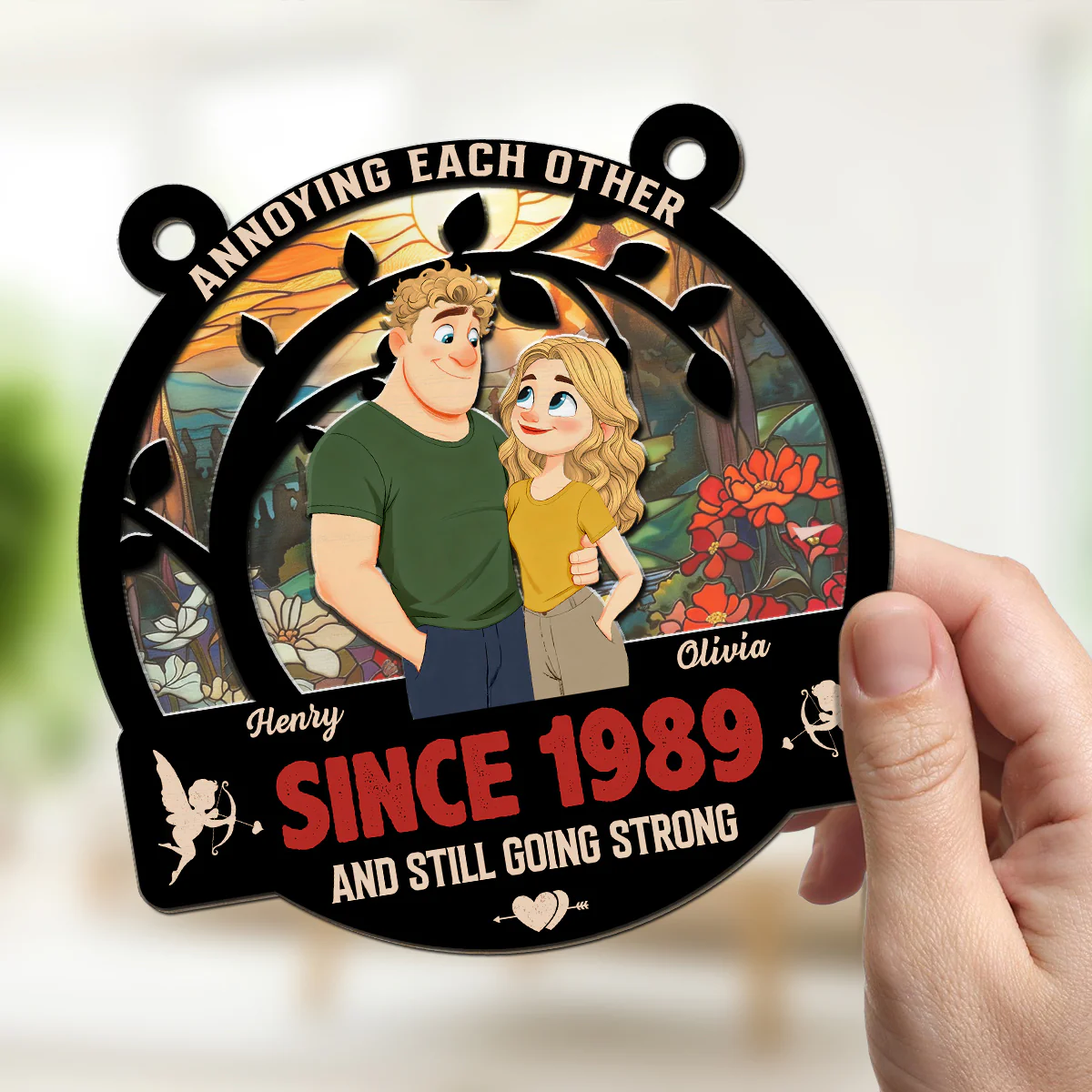 Forever With You - Personalized Custom Suncatcher - Image 2