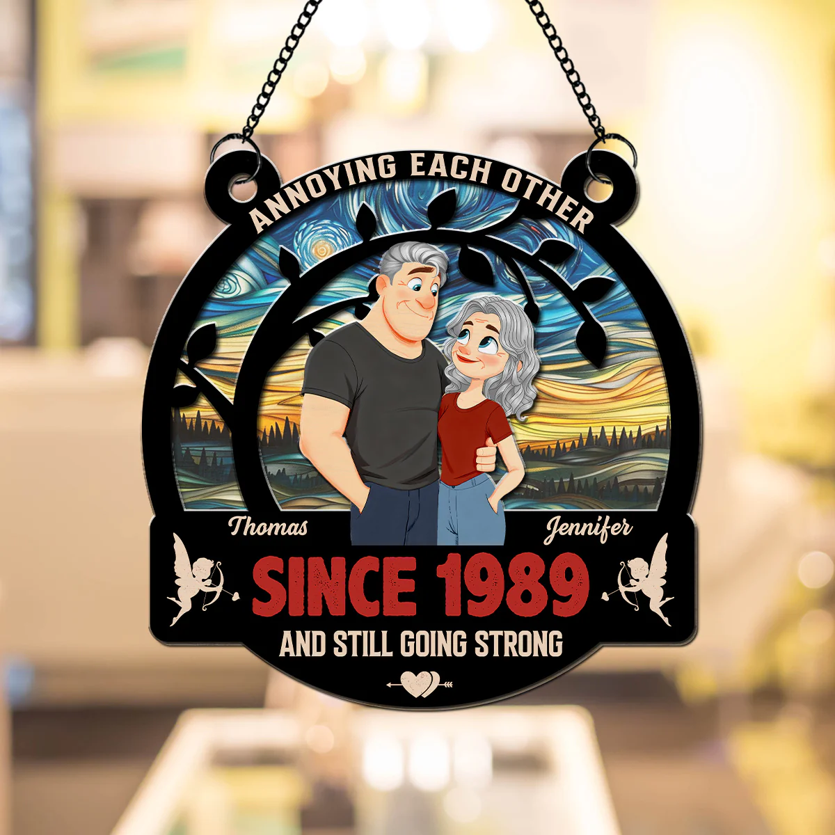 Forever With You - Personalized Custom Suncatcher - Image 4