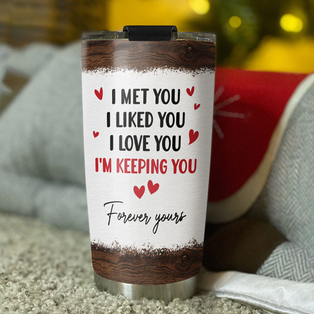 Forever yours - Personalized Custom Tumbler - Image 4