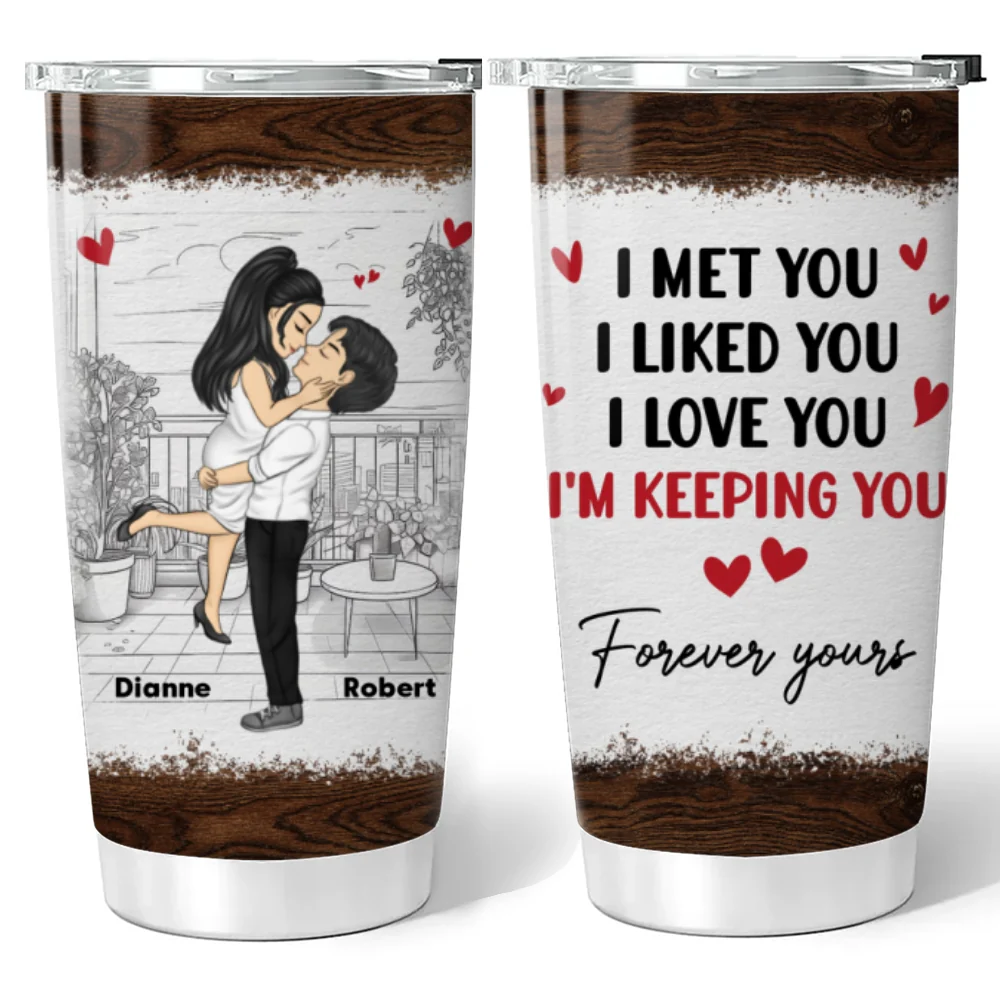 Forever yours - Personalized Custom Tumbler - Image 6