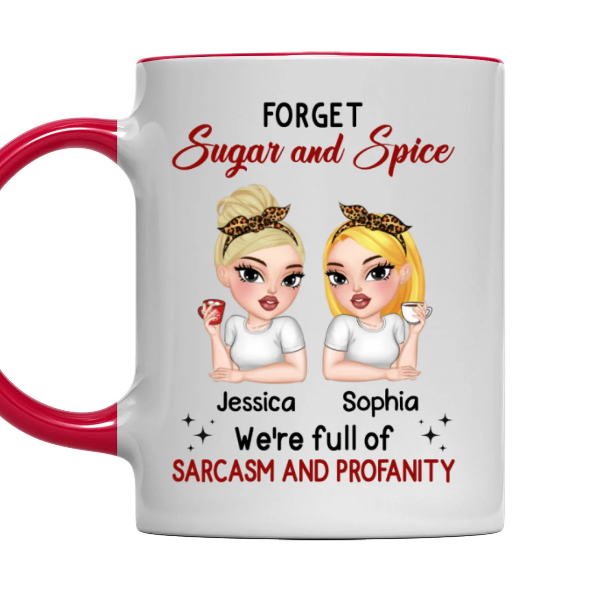 Forget Sugar And Spice - Personalized Custom Accent Mug - Image 10