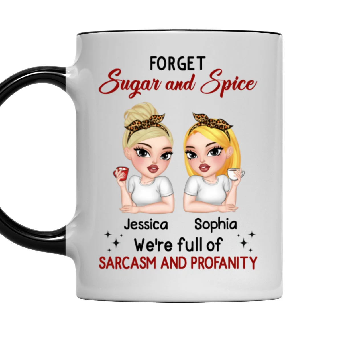 Forget Sugar And Spice - Personalized Custom Accent Mug - Image 6