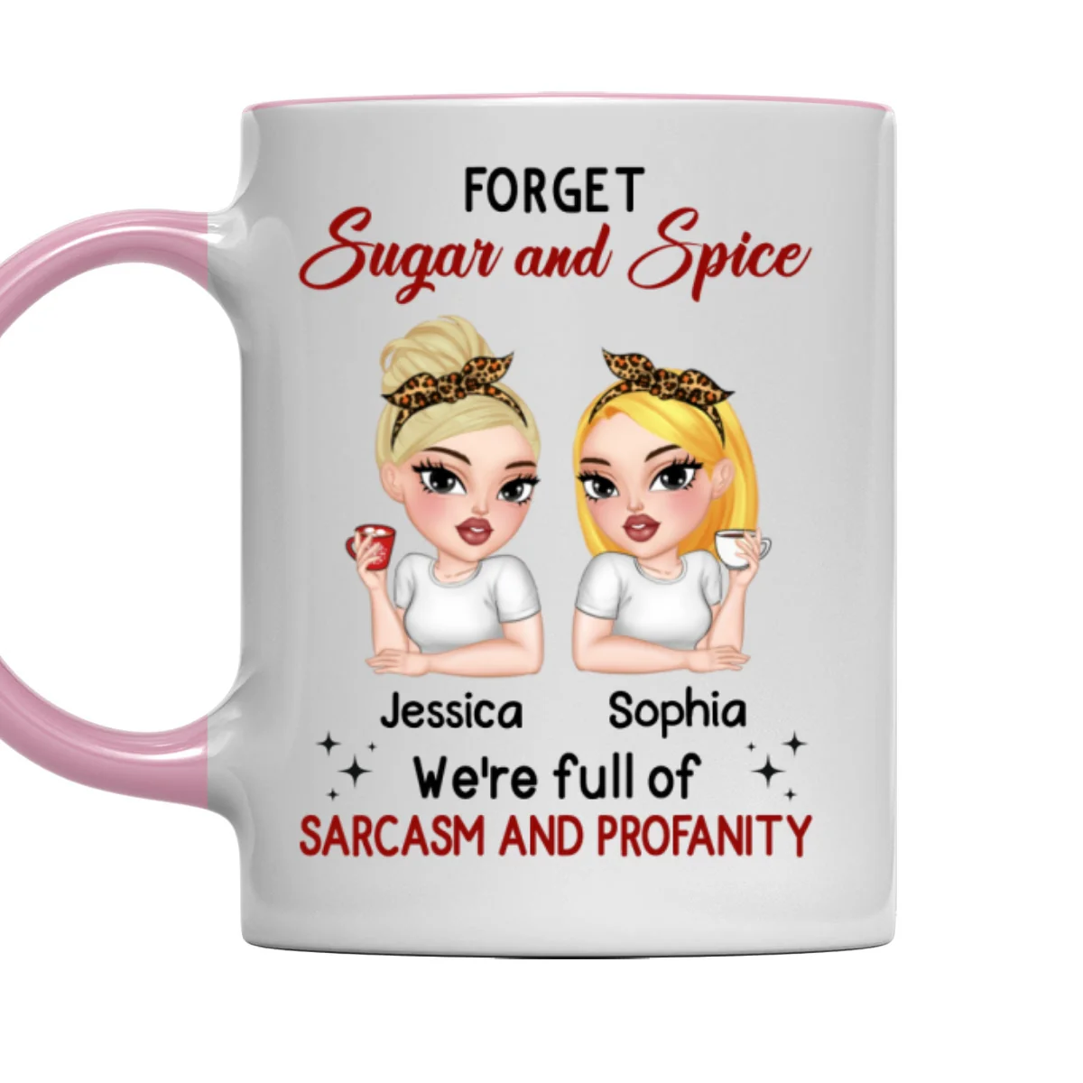 Forget Sugar And Spice - Personalized Custom Accent Mug - Image 8