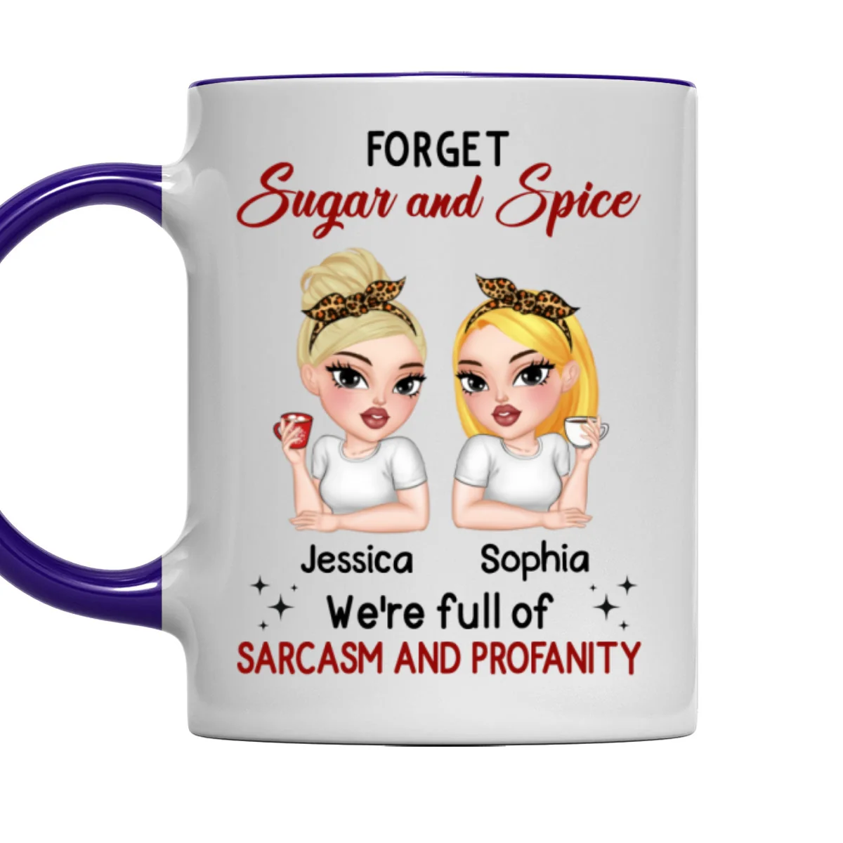 Forget Sugar And Spice - Personalized Custom Accent Mug - Image 9
