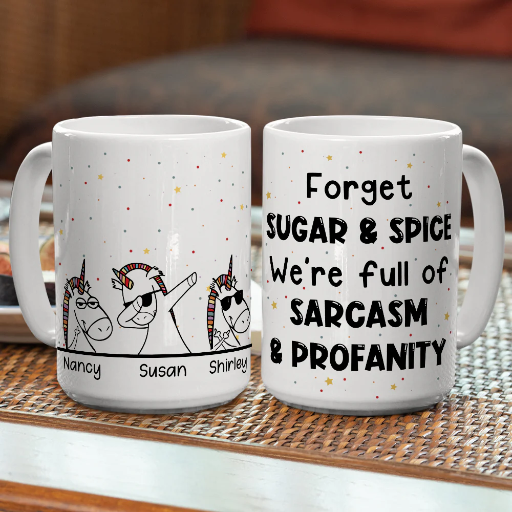 Forget Sugar And Spice - Personalized Custom Coffee Mug - Image 5