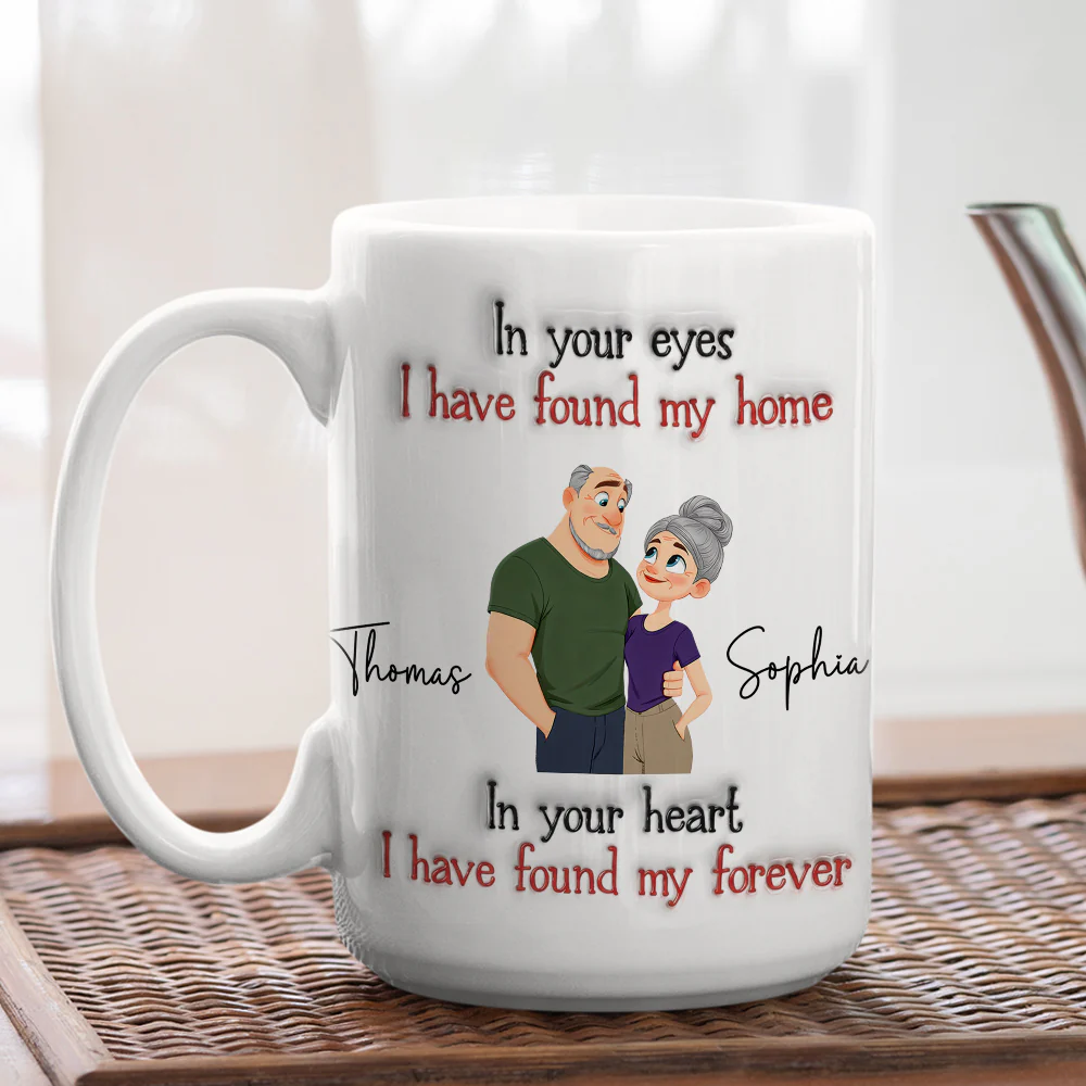 Found My Forever - Personalized Custom 3D Inflated Effect Mug - Image 3