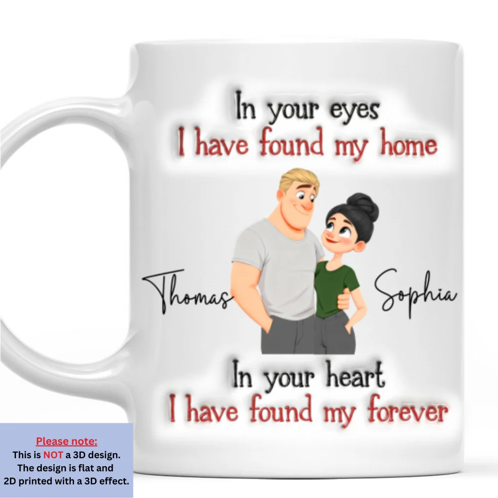 Found My Forever - Personalized Custom 3D Inflated Effect Mug - Image 7