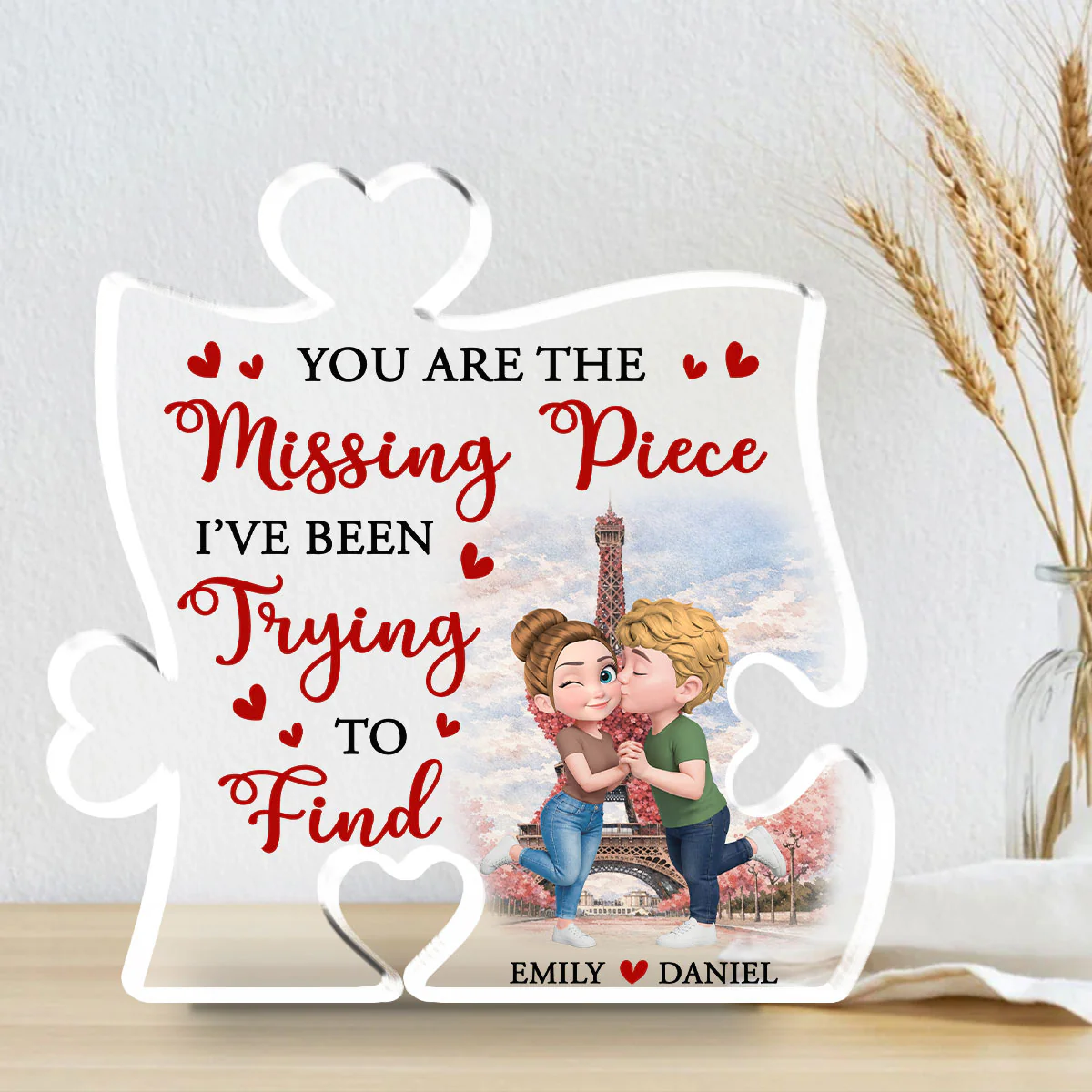 Found The Piece Called You - Personalized Custom Acrylic Plaque - Image 3