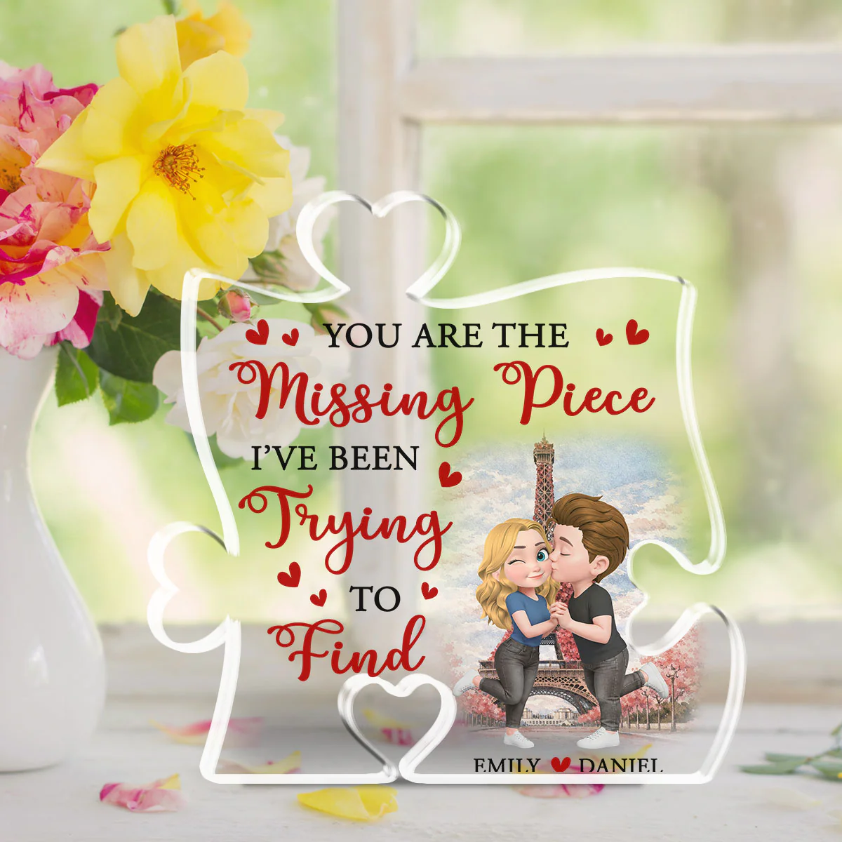Found The Piece Called You - Personalized Custom Acrylic Plaque - Image 4