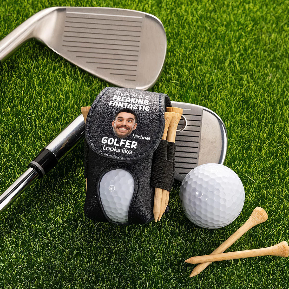 Freaking Fantastic Golfer - Personalized Custom Golf Ball Bag - Image 3