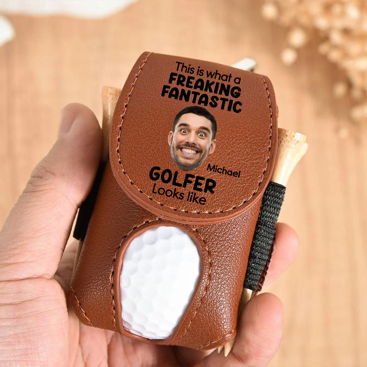 Freaking Fantastic Golfer - Personalized Custom Golf Ball Bag - Image 4
