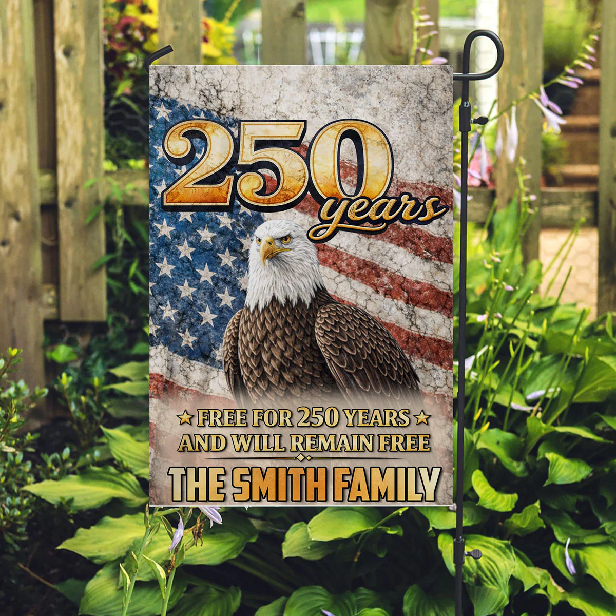 Free Now And Ever - Personalized Custom Flag - Image 2