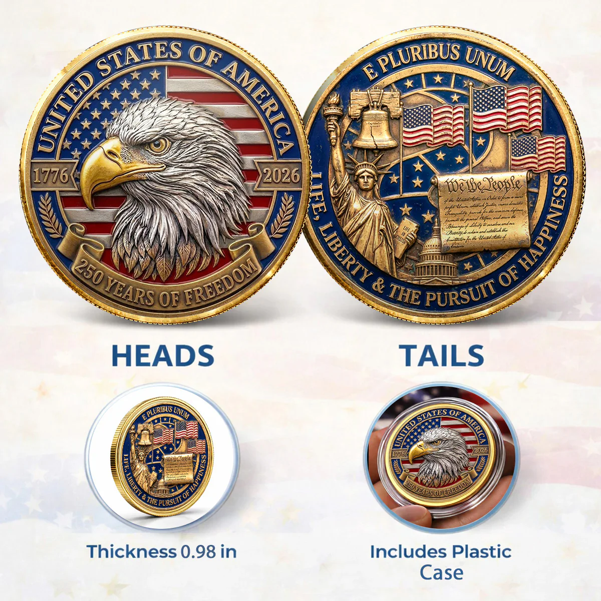 Limited 250th Anniversary Commemorative Coin - Image 2