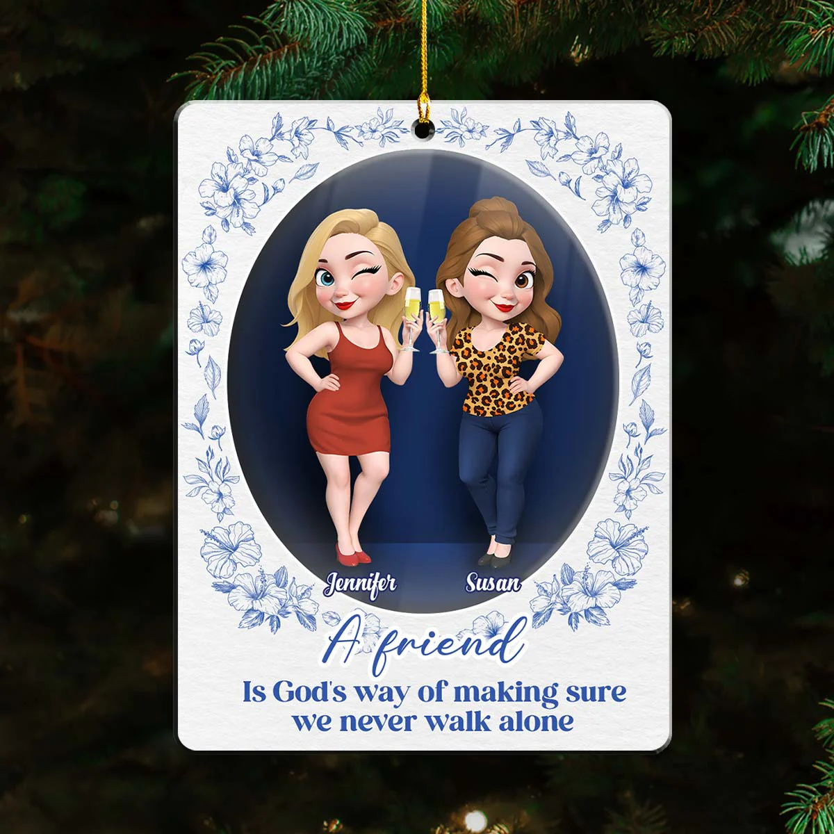 Friend Be Like - Personalized Custom Acrylic Ornament