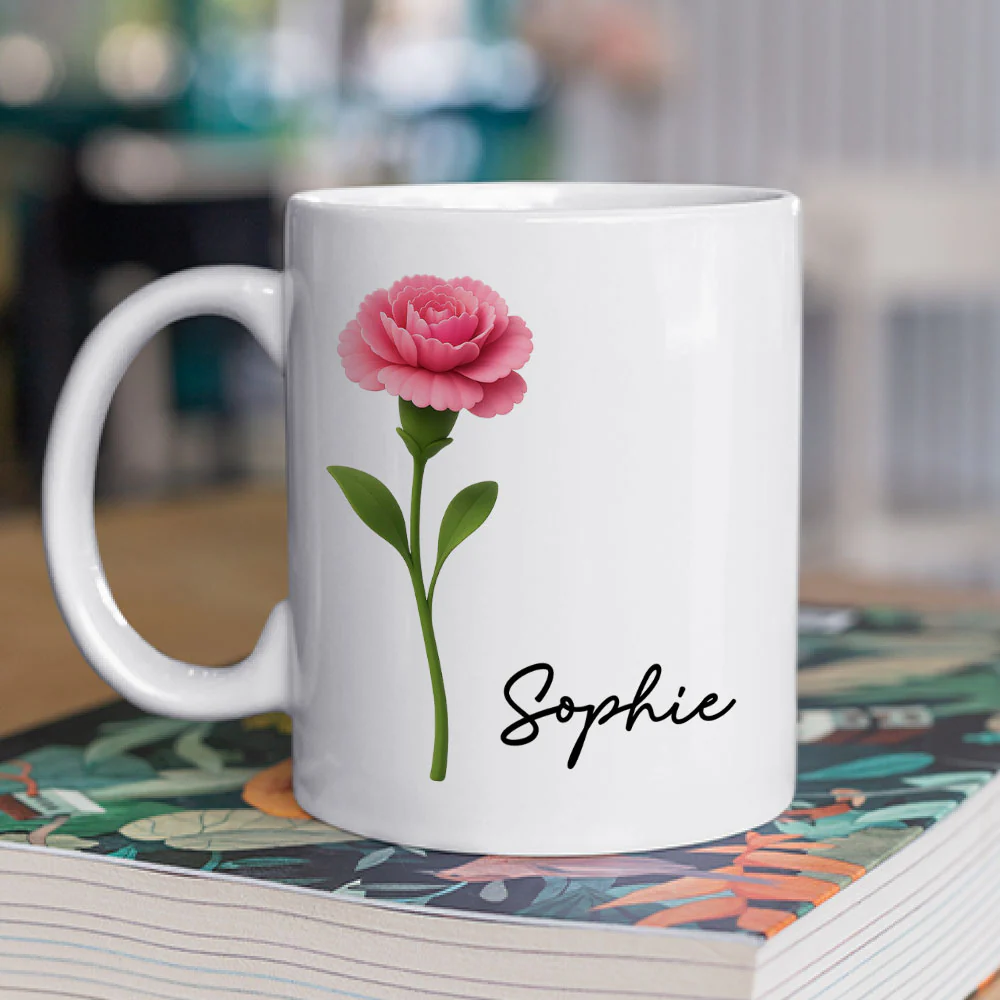Friends Are Flowers That Never Fade 2 - Personalized Custom Coffee Mug - Image 2