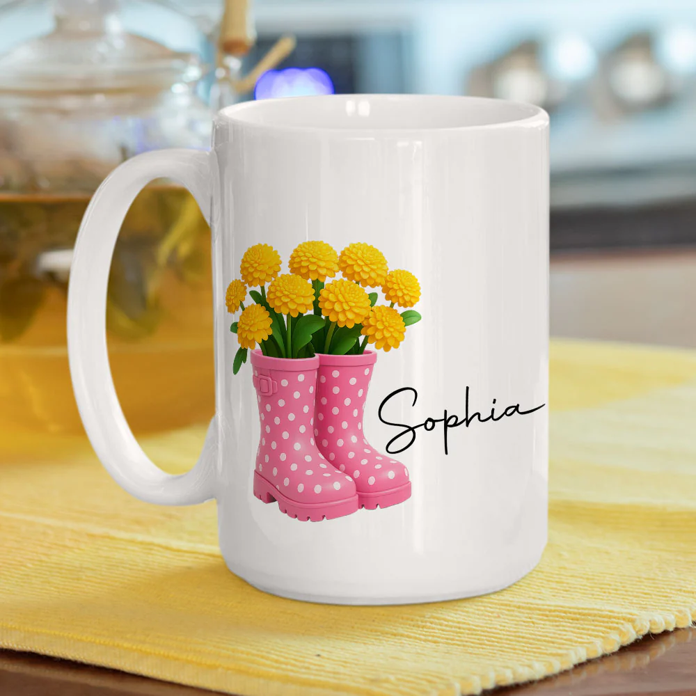 Friends Are Flowers That Never Fade 3 - Personalized Custom Coffee Mug - Image 7
