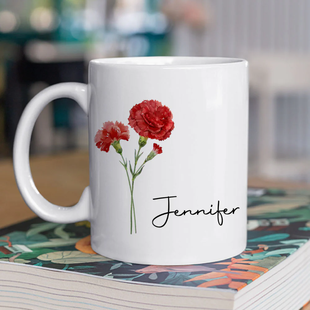 Friends Are Flowers That Never Fade - Personalized Custom Coffee Mug - Image 2