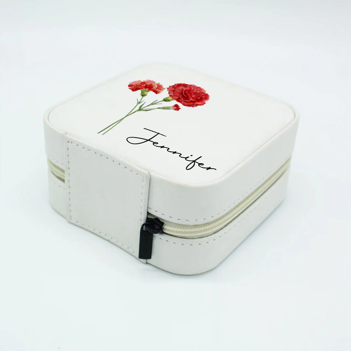Friends Are Flowers That Never Fade - Personalized Custom Jewelry Box - Image 4