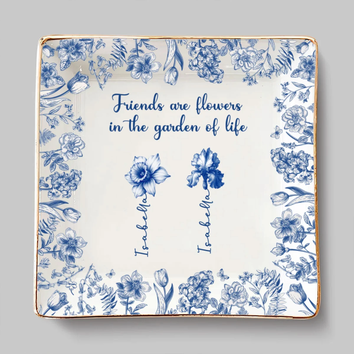 Friends Are Sunshine For Souls - Personalized Custom Jewelry Dish - Image 7