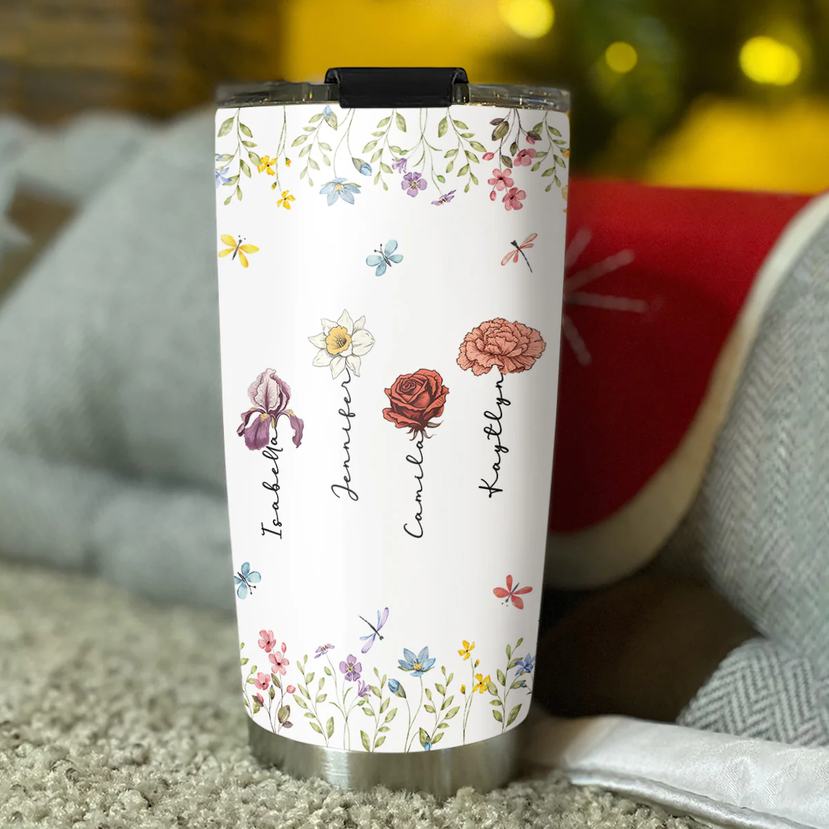 Friends Are The Flowers In The Garden Of Life - Personalized Custom Tumbler - Image 3