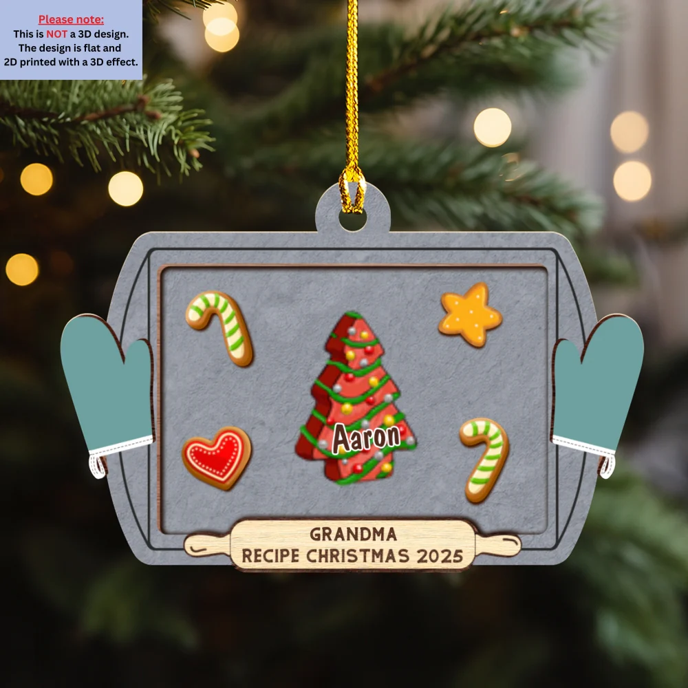 Friends Forever Christmas 2025 Candy - Personalized Custom 3D Inflated Effect Ceramic Ornament - Image 7