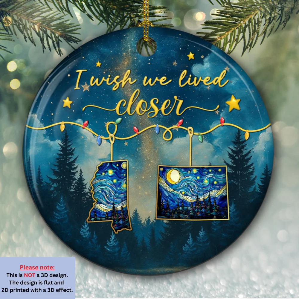 Friends Forever Christmas - Personalized Custom 3D Inflated Effect Ceramic Ornament - Image 5