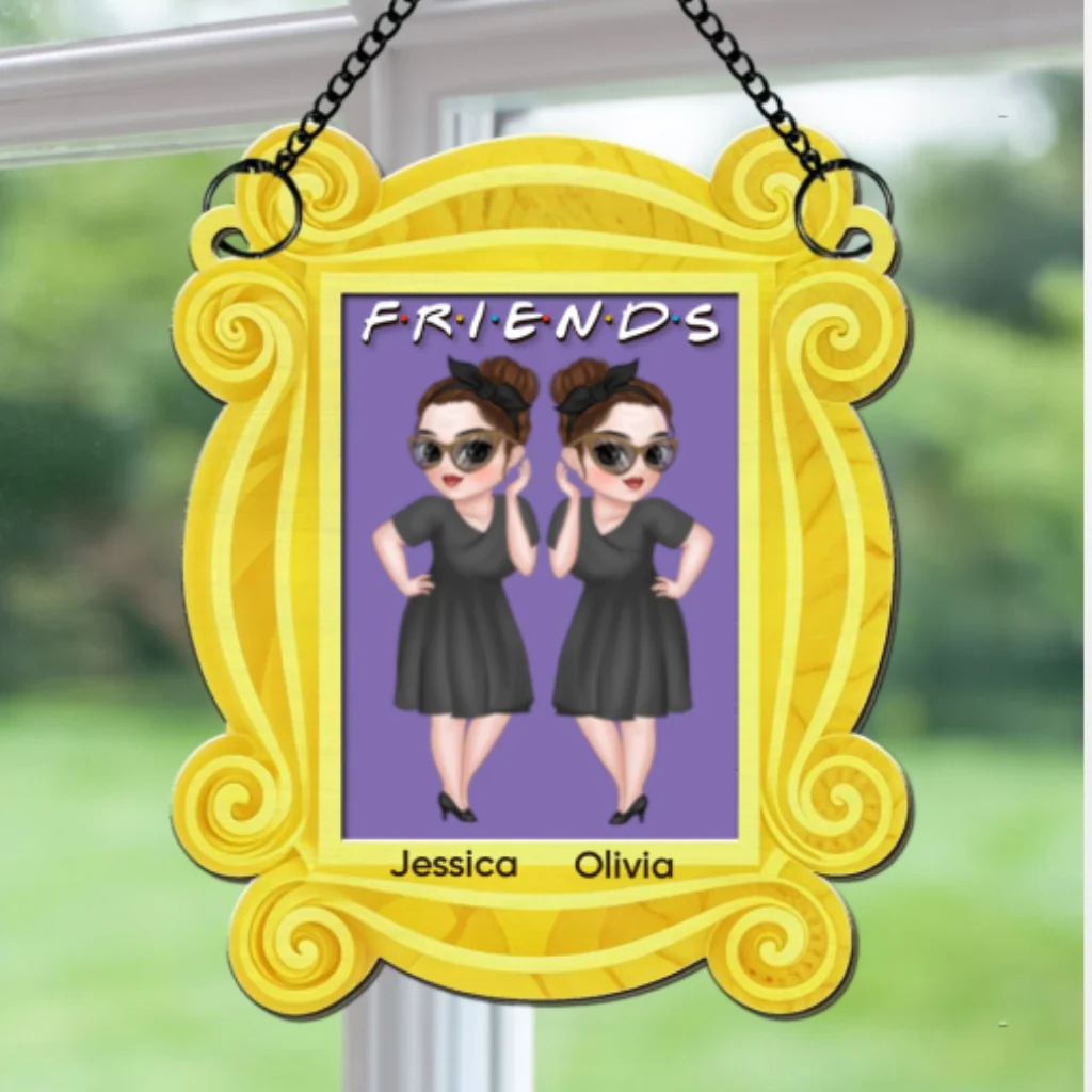 Friends Forever Frame - Personalized Custom Suncatcher - Image 5