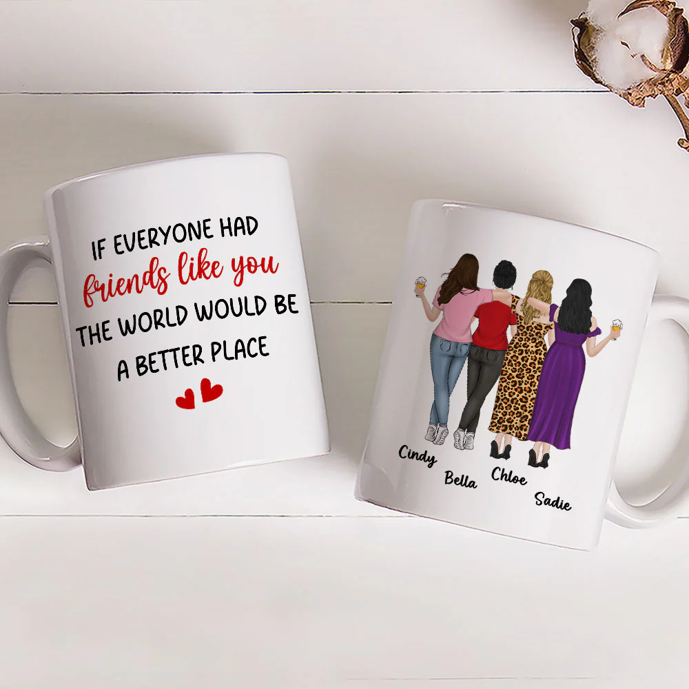 Friends Like You - Personalized Custom Coffee Mug - Image 2
