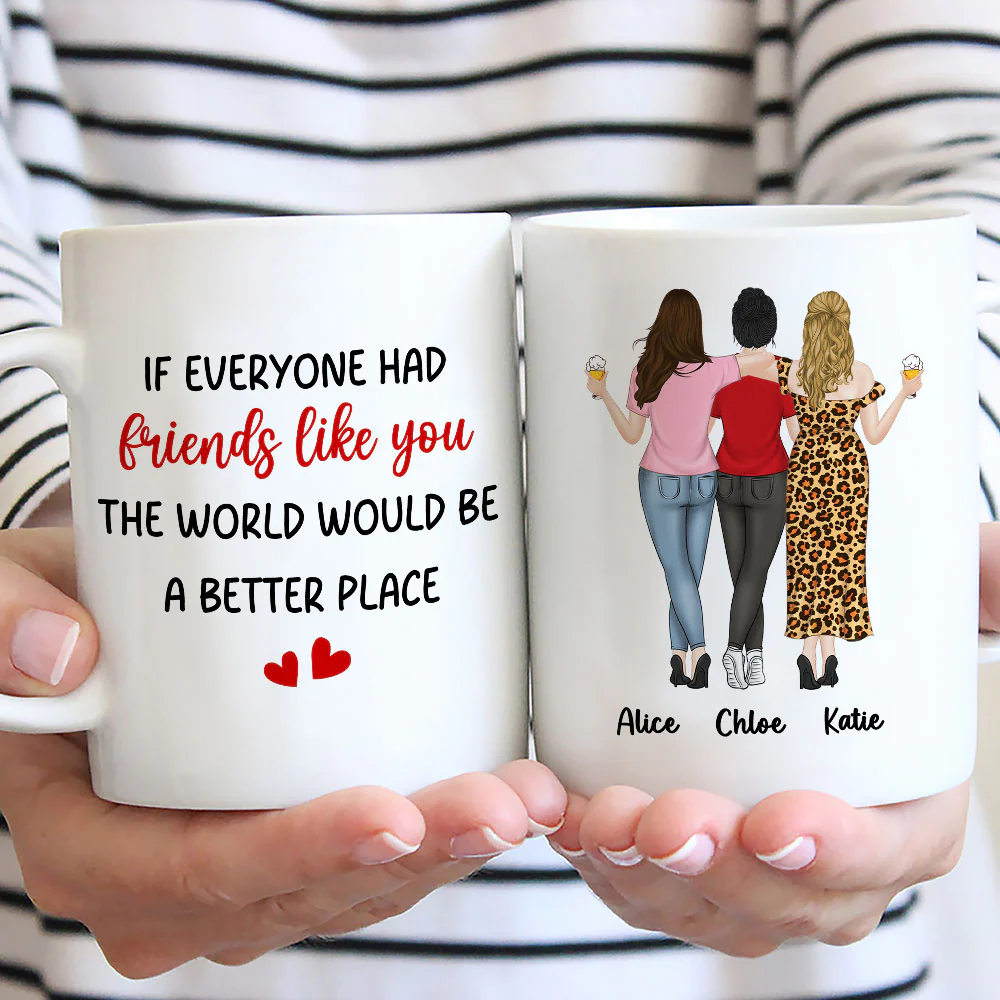 Friends Like You - Personalized Custom Coffee Mug - Image 3