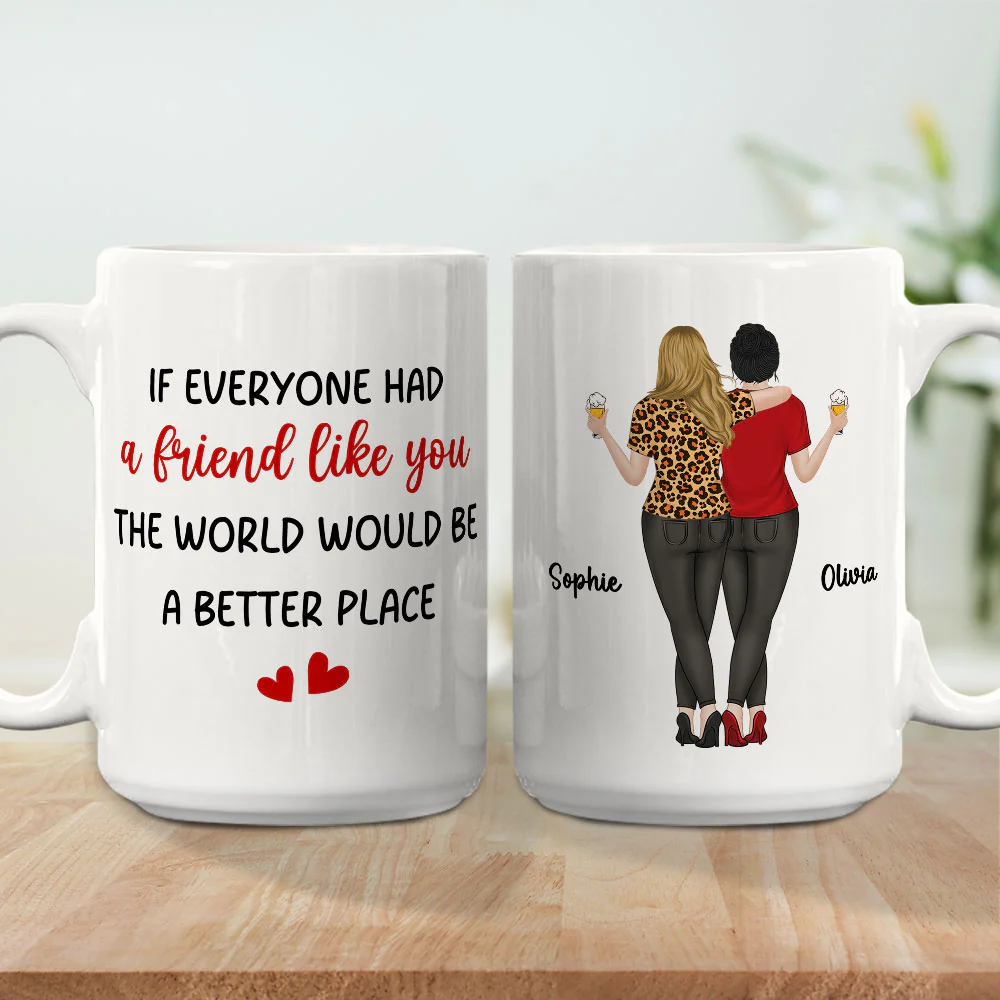 Friends Like You - Personalized Custom Coffee Mug - Image 4