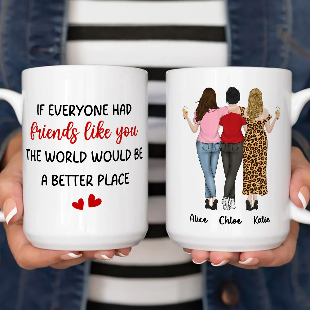 Friends Like You - Personalized Custom Coffee Mug - Image 5