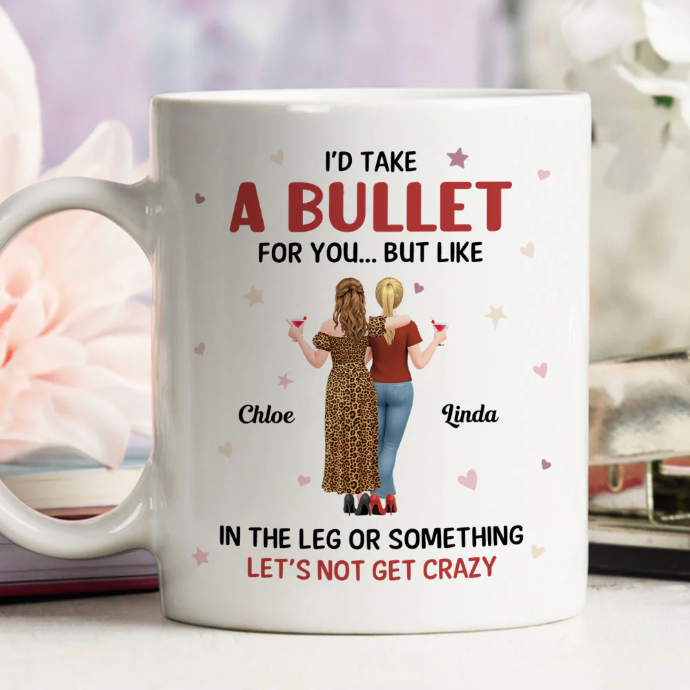 Friends Who Keep It Real - Personalized Custom Coffee Mug - Image 5