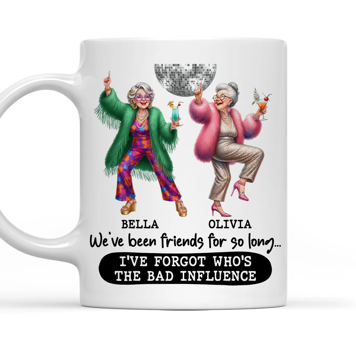 Friends Who Never Grow Up - Personalized Custom Coffee Mug 