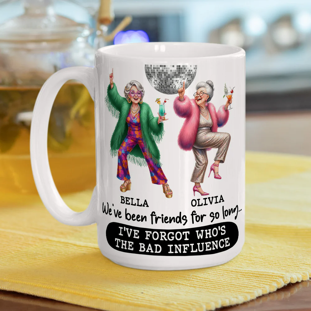 Friends Who Never Grow Up - Personalized Custom Coffee Mug  - Image 5
