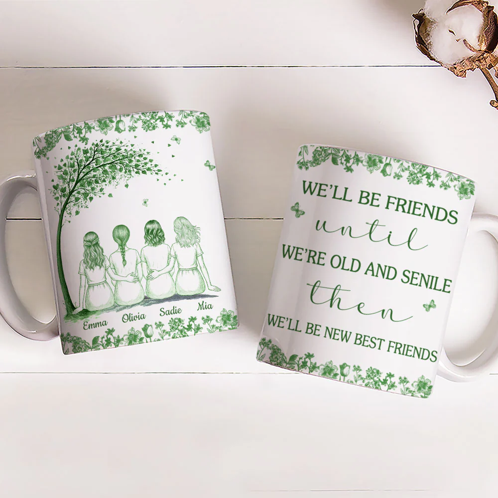 Friendship For A Lifetime - Personalized Custom Coffee Mug - Image 3