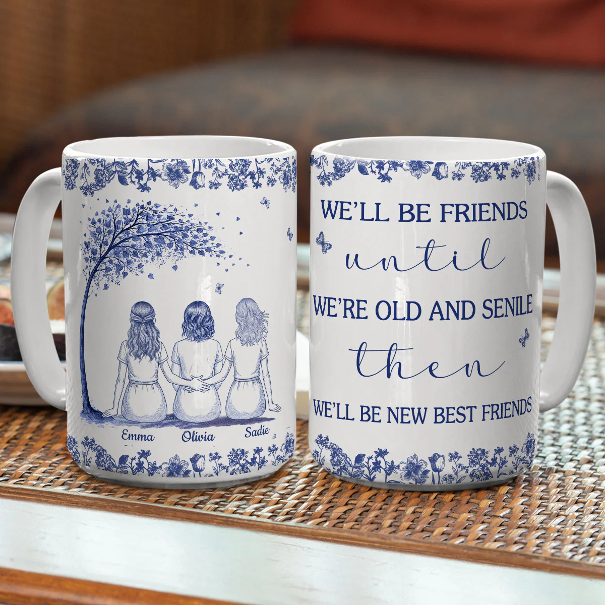 Friendship For A Lifetime - Personalized Custom Coffee Mug - Image 5