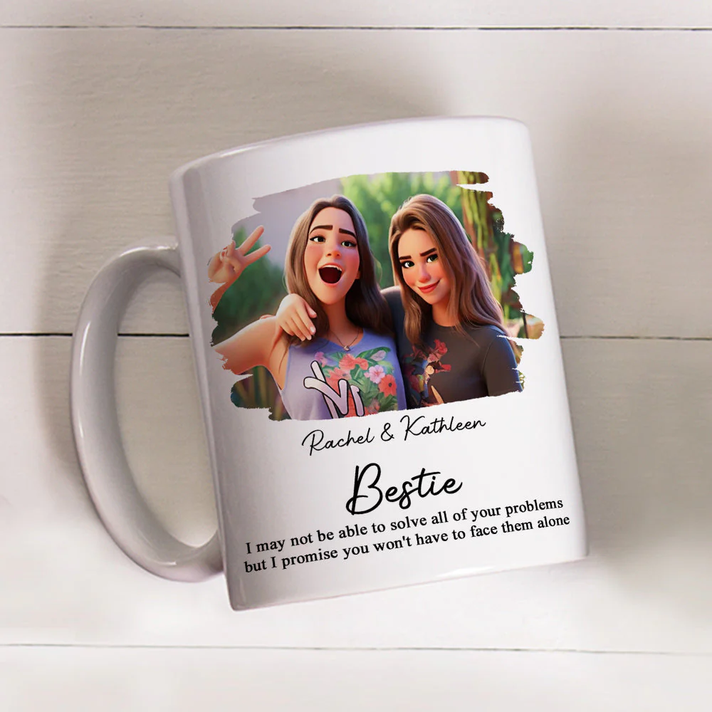 Friendship Forever Keepsake - Personalized Custom Coffee Mug - Image 2