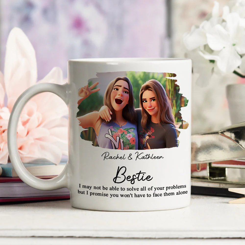 Friendship Forever Keepsake - Personalized Custom Coffee Mug - Image 3