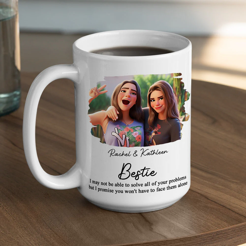 Friendship Forever Keepsake - Personalized Custom Coffee Mug - Image 5