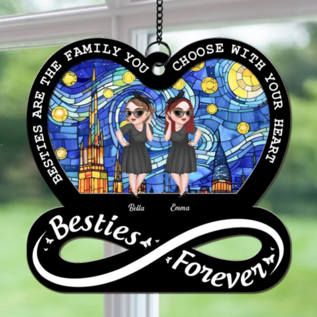 Friendship Forever - Personalized Custom Suncatcher - Image 5