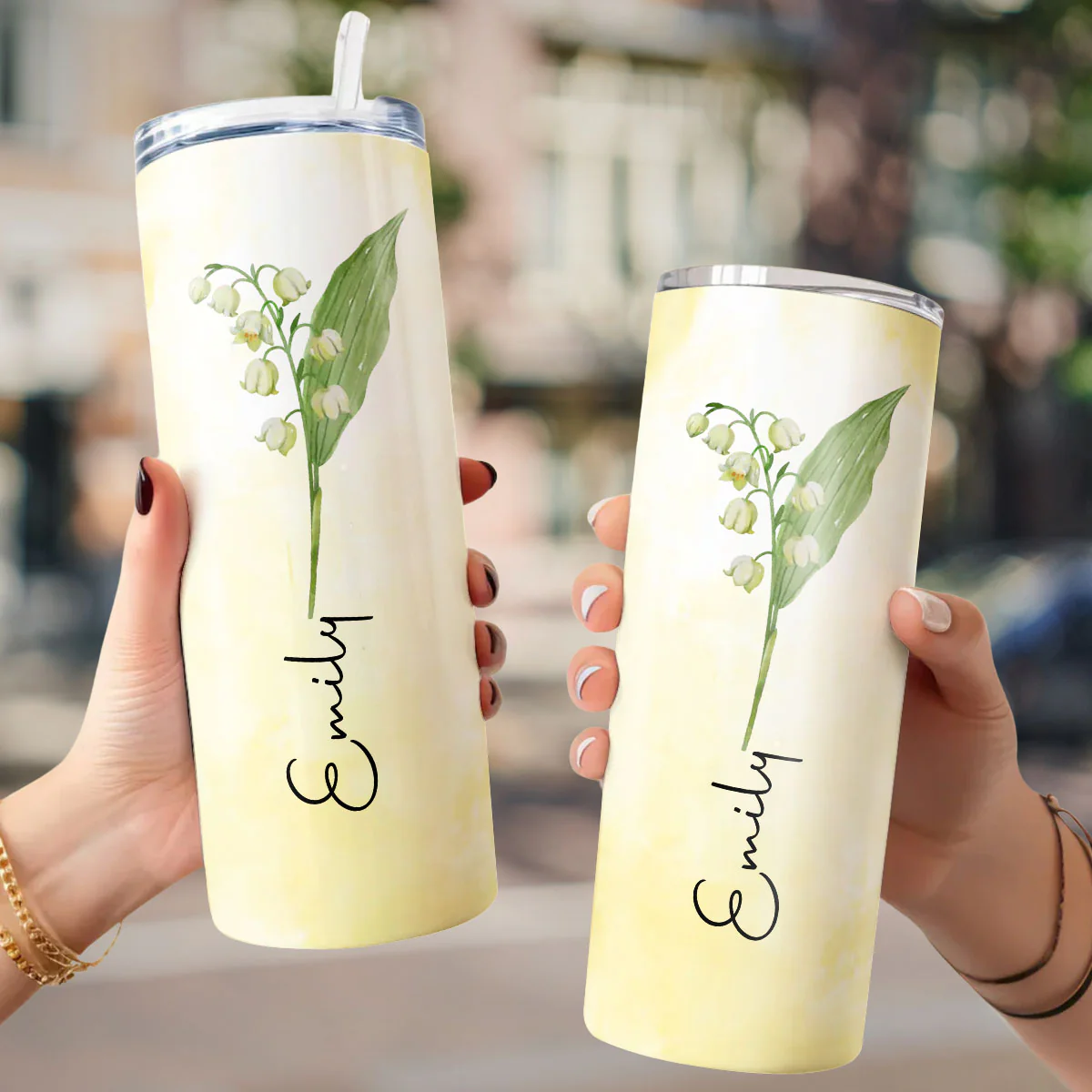 Friendship Is Beautiful - Personalized Custom Skinny Tumbler - Image 4