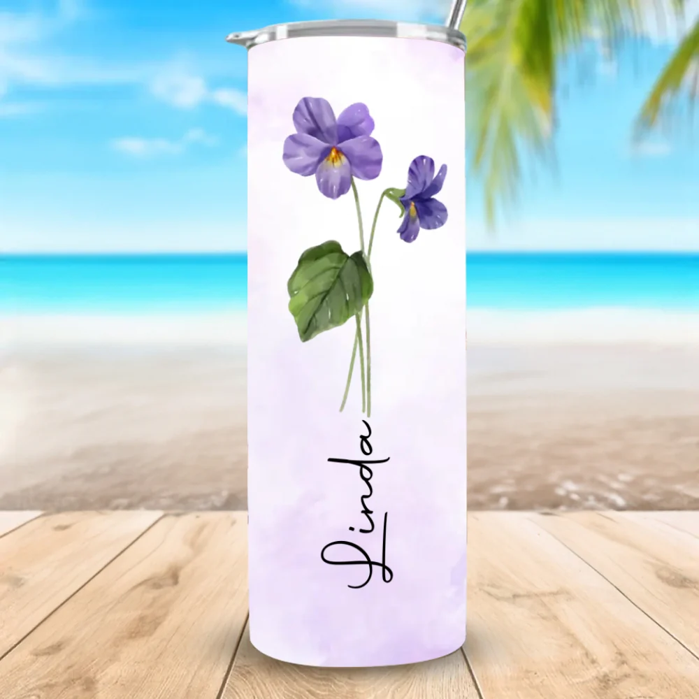 Friendship Is Beautiful - Personalized Custom Skinny Tumbler - Image 6