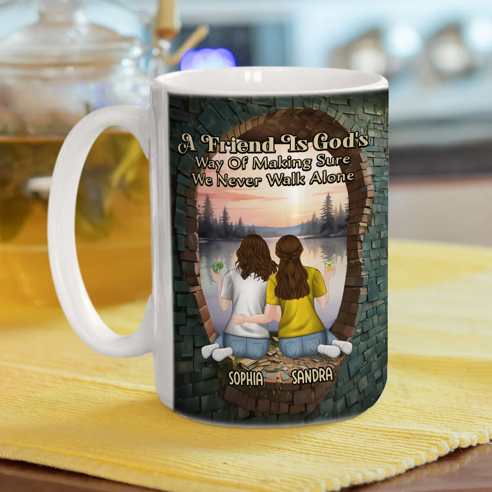 Friendship On Another Level - Personalized Custom Coffee Mug - Image 5