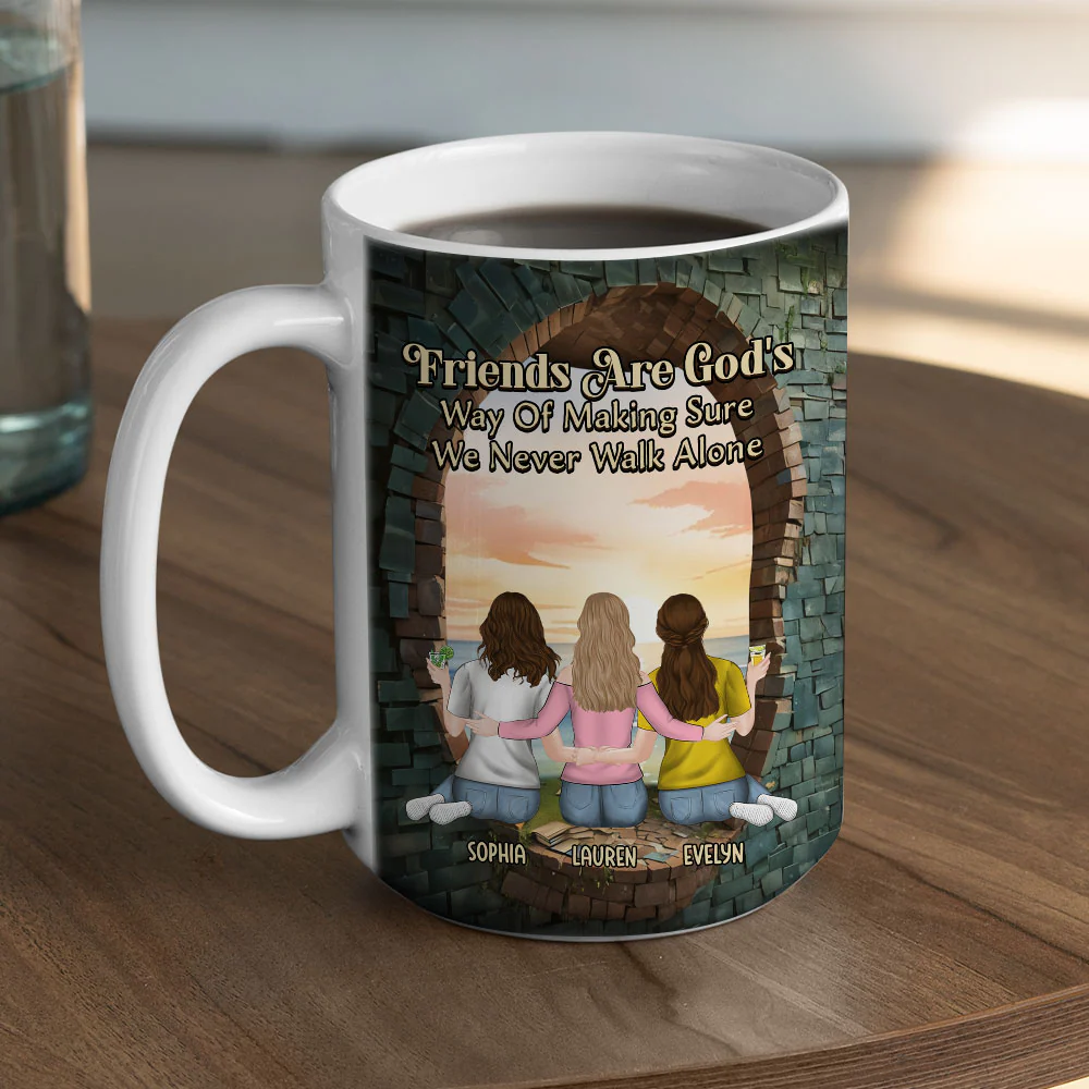 Friendship On Another Level - Personalized Custom Coffee Mug - Image 6