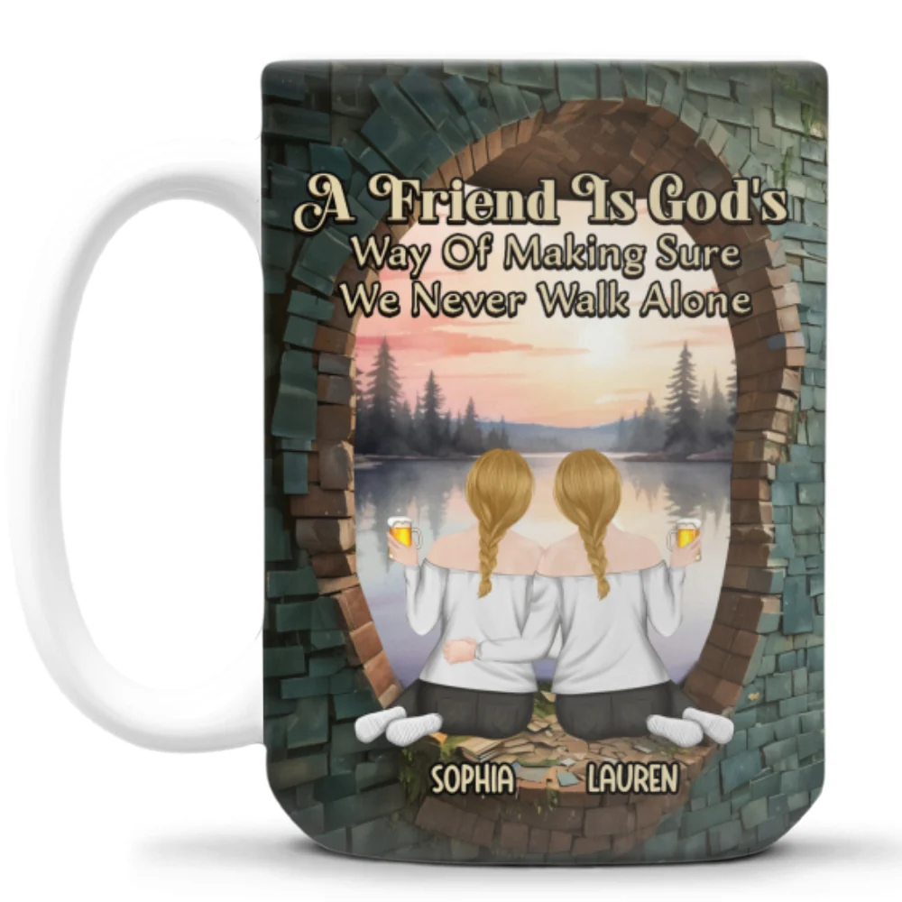 Friendship On Another Level - Personalized Custom Coffee Mug - Image 7