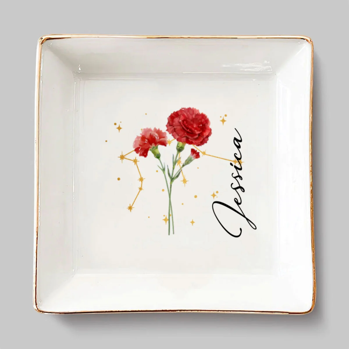 Friendship Written In The Stars - Personalized Custom Jewelry Dish - Image 6