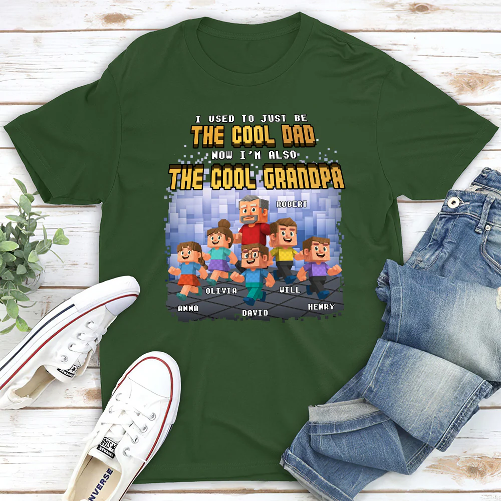 From Dad To Cool Grandpa - Personalized Custom Shirt - Image 2