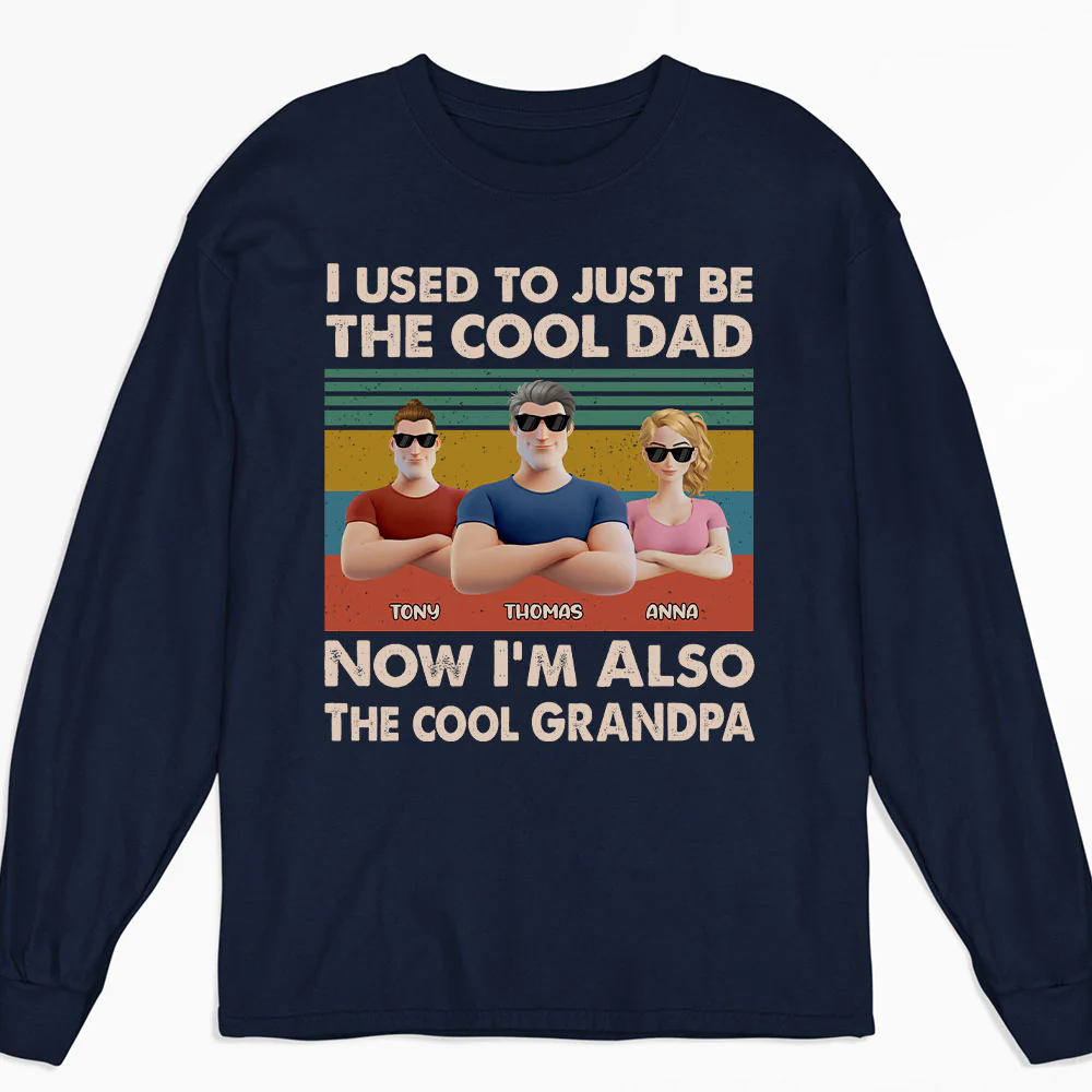 From Dad To Grandpa With Love - Personalized Custom Shirt - Image 2