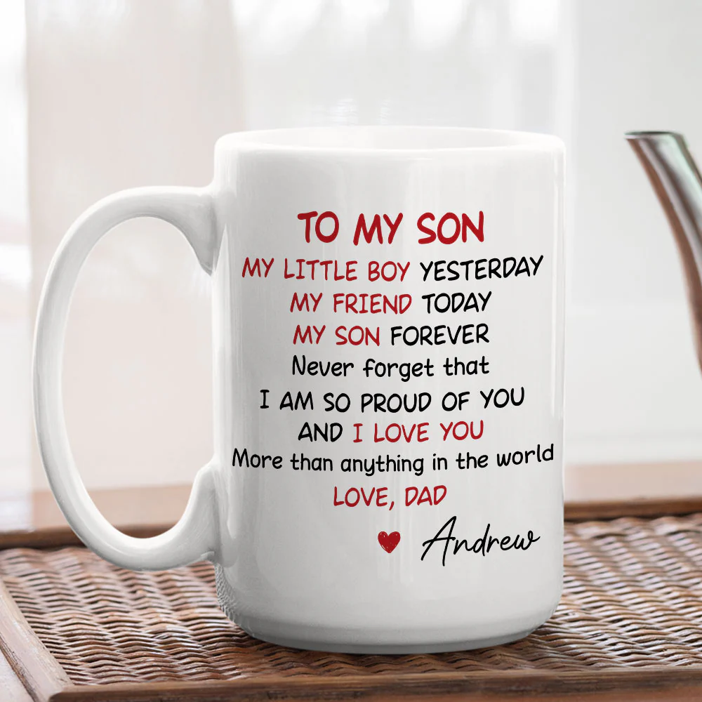 From Dad With Love - Personalized Custom Coffee Mug - Image 4