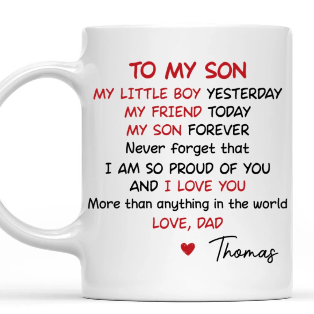 From Dad With Love - Personalized Custom Coffee Mug - Image 6